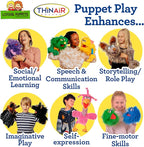 Living Puppets 16-Inch Plush Purple Monster Hand Puppet - Image 5