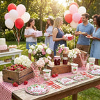 450 Pcs Strawberry Baby Shower Tableware Set Decorations A Berry Sweet Baby - Image 4
