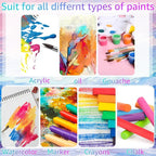 Moinchore 100 Pcs 2 x 2 Inch Mini Painting Canvas Panels Bulk Tiny Art Canvases - Image 5