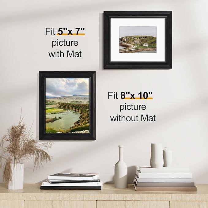 Vittanly 8x10 Picture Frames Set of 2, Ornate Vintage Photo Frame - Image 4