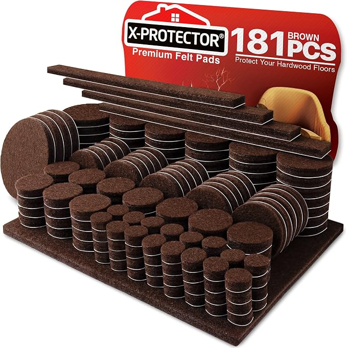 Felt Furniture Pads X-PROTECTOR 181 PCS Premium Furniture Pads by X-Protector