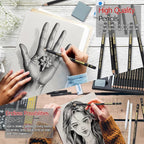 KALOUR 26-Piece Professional Sketch Pencil Set, 4H to 14B Graphite Pencils | - Image 5