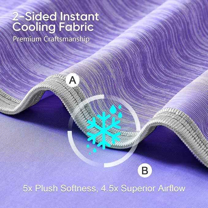 KMUSET Cooling Blanket Throw, Double Sided Summer Cooling Blankets - Image 3