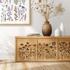 9pcs Flower Stencils for Painting Plant Patterns Drawing Stencils for Crafts - Image 5
