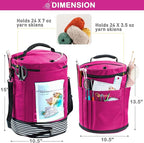 MYBAGZING Expandable Yarn Storage Organizer, Crochet Bag & Yarn Tote - Image 4