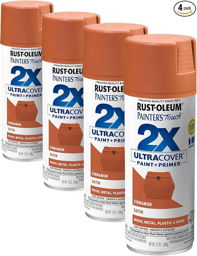 Rust-Oleum 334061 Painter's Touch 2X Ultra Cover Spray Paint, 12 oz, Satin by Rust-Oleum