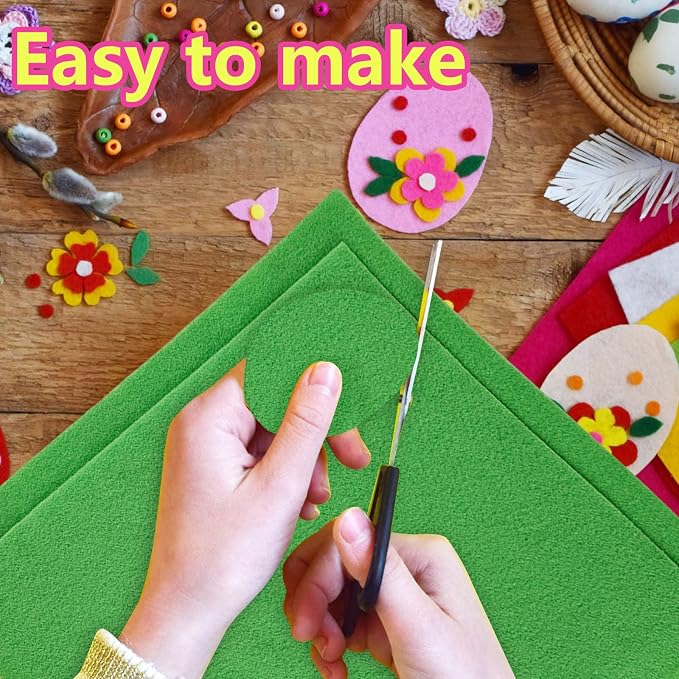 Jtnohx Color Felt, Soft Felt Sheets, 1.4mm Thick 8"x12" Handicraft Felt Fabrics - Image 8