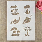 TIAMECH A4 Reusable Snail Mushroom Stencil - Image 3