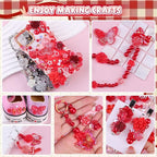 350 Pieces 3D Resin ABS Colorful Rose Flower Bows Butterfly Charms - Image 8