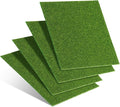 4Pcs 6x6 Inch Fake Grass for Crafts, Miniature Artificial Grass | Premium by Unknown