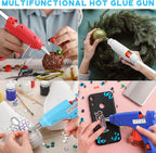 Zhengmy 12 Pieces Mini Hot Glue Gun Crafts Hot Melt Guns Fast Preheating and - Image 5