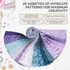 Tinyspool & Co.'s Twirlie Roll 40 Precut Quilting Fabric Strips - Image 4