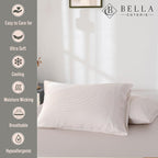 Bella Coterie | Luxury Bamboo Viscose Queen Size Pillowcase Set | 100% - Image 2