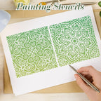 Texture Stencils for Crafts Reusable 16Pcs Stencils | DIY Art Painting Stencil - Image 6