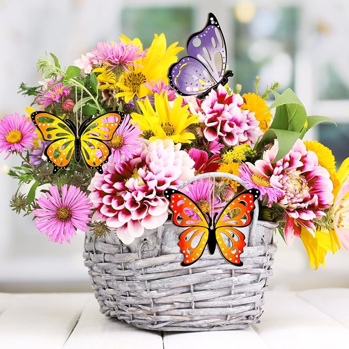 36PCS Wooden Hollow Butterfly Ornaments to Paint, 6 Styles DIY Blank Unfinished - Image 3