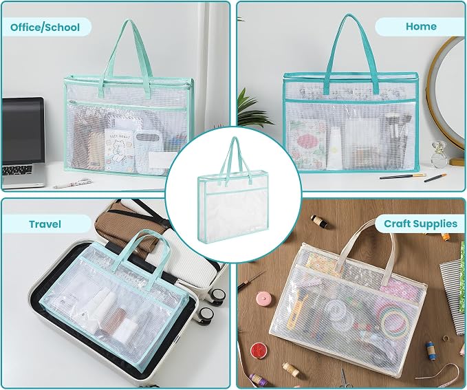Qozary 5 Pcs Sew Project Bags for Quilting-A3 Sewing Craft Organizer Storage - Image 6