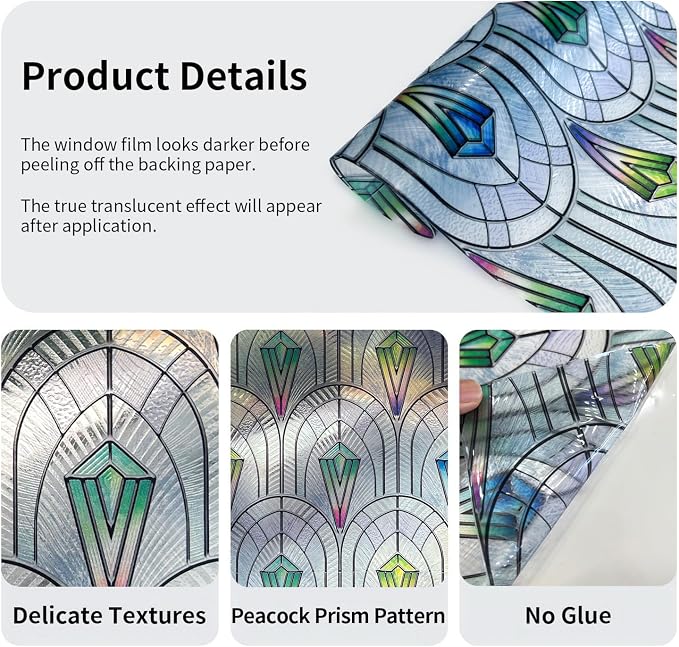 3D Vintage Stained Glass Window Film - Image 5