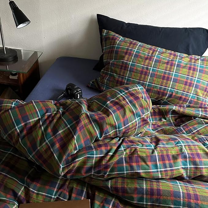 mixinni Buffalo Plaid Duvet Cover Set Full Size - Image 7