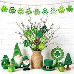 36PCS Wooden Shamrock Ornaments to Paint St. Patrick's Day Decorations - Image 2
