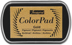 Jacquard ColorPad Archival Pigment Ink Stamp Pads- Metallic Gold by Jacquard