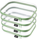 YQBRAO 4-Pack Clear Diaper Bag Organizer Pouches, 1.2mm Ultra-Thick PET Travel by Unknown