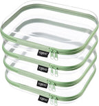 YQBRAO 4-Pack Clear Diaper Bag Organizer Pouches, 1.2mm Ultra-Thick PET Travel by Unknown