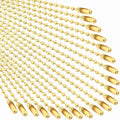 SANNIX 100Pcs Ball Beads Chain, Metal Hanging Chains 4.72 Inch Ball Chain by SANNIX