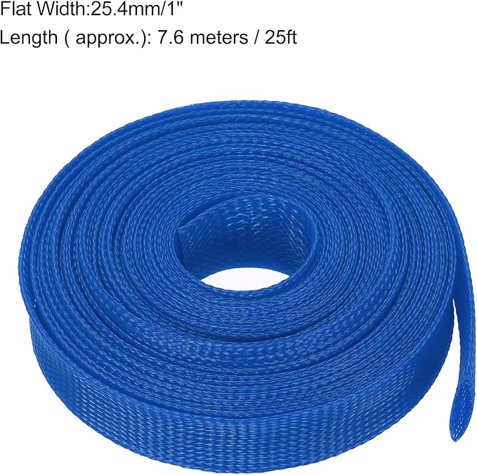 uxcell Expandable Sleeving, 1-inch 25ft Cable Sleeve - Image 3