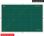 NEWBRAUG 24'' × 36'' Large Self Healing Gridded Rotary Cutting Mat, Big Double - Image 7
