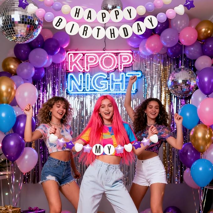 Kpop Theme Party Decorations DIY Kit Christmas Giant Friendship Bracelet - Image 2