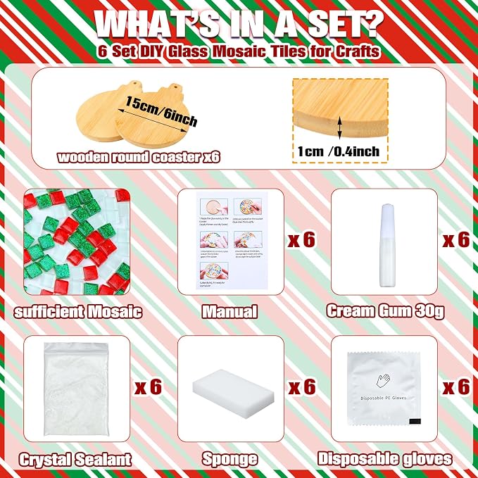 Qinyoung 6 Sets DIY Mosaic Tiles - Image 6