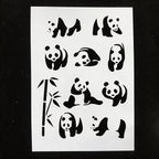 TIAMECH A4 Reusable Cute Panda Stencil - Image 2