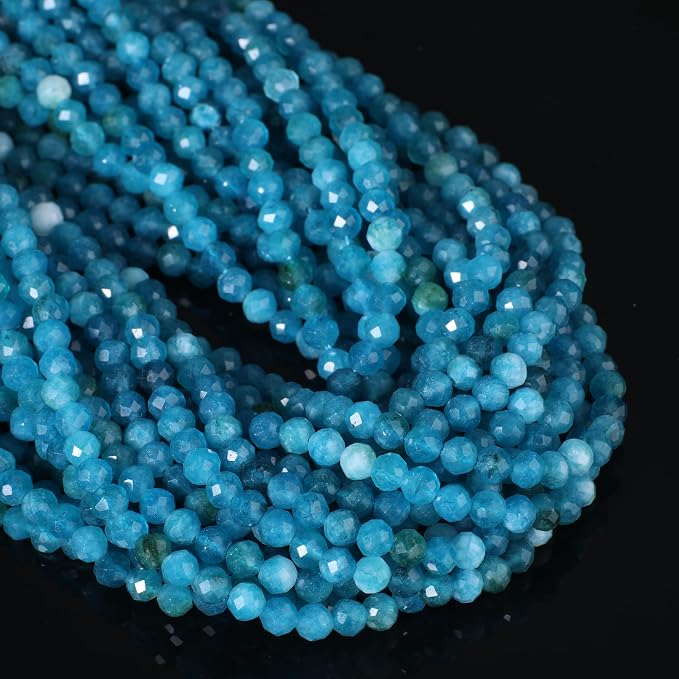 3mm 120pcs Apatite Stone Tiny Gemstone Beads by SongXi