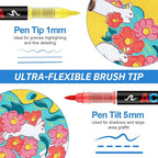 Guangna 240 Acrylic Paint Markers, Brush Tip Acrylic Paint Pens, Quick-Drying - Image 2