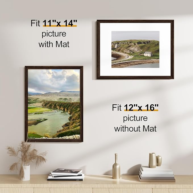 Vittanly 12x16 Picture Frames Set of 2, Ornate Vintage Photo Frame - Image 2