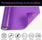 Purple Glitter HTV Heat Transfer Vinyl Roll 12inch x 10 ft - Image 3