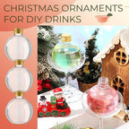 Jinei 30 Pcs 6 oz 200ml Ball Shape Plastic Sand Art Bottles Spherical Clear - Image 4