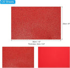 PATIKIL Red Shiny EVA Glitter Foam Sheet 11 x 8 Inch 2mm Thick Sparkle EVA - Image 2