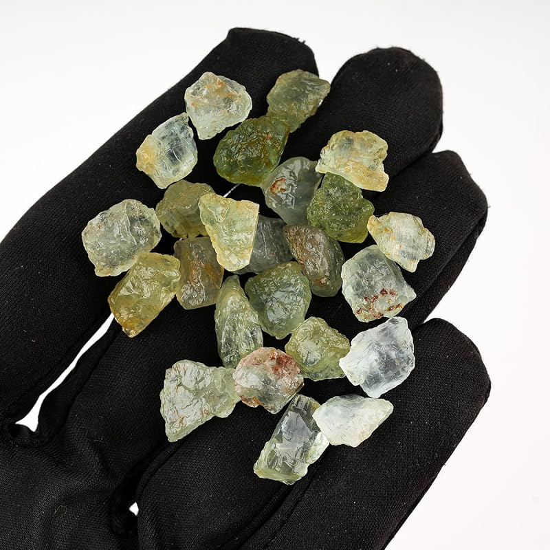 ColouredRocks 100 carats Aquamarine Crystals, Raw Stones, Rough Gemstones - Image 3