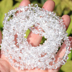 400pcs 5-8mm Clear Crystal Glass Chip Beads Irregular Pre Drilled Loose Beads - Image 3