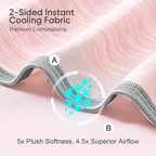 KMUSET Cooling Blanket Queen Size, Double Sided Summer Cooling Blankets - Image 3
