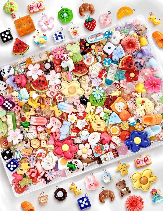 RQAYE DIY Cute charms for bracelets Resin Charms for DIY Keychain & Jewelry - Image 6