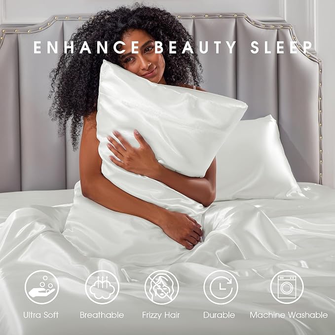 FreshCulture Satin Sheets King Size - Image 7
