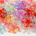CYEENUT40pcs Flower Shape Beads Color Iris Bead Color Lily Beads by CYEENUT