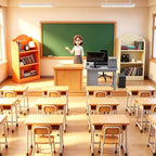 1:12 Scale Dollhouse Furniture, Miniature Office Furniture Set, 80+ Pcs - Image 7