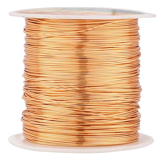203 Feet Tarnish Resistant Copper Wires 24 Gauge Jewelry Craft Wires Beading by CREATZONE