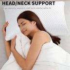 Cooling Pillow for Sleeping Twin Size Set of 2, Shredded Memory Foam Pillows - Image 2