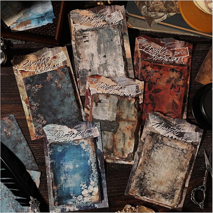 Vintage Scrapbook Paper Stickers by Diuhofart