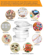 8 Roll Multi-Size Thin Double-Sided Tape - Image 4