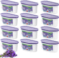 Moisture Absorbers, 12 Pack, Compact Dehumidifier for Closet, Efficient Humidity Absorber Boxes, Moisture Absorber for Closet, Odor Eliminator with Lavender Fragrance, Purple, 6.4oz, 300ml